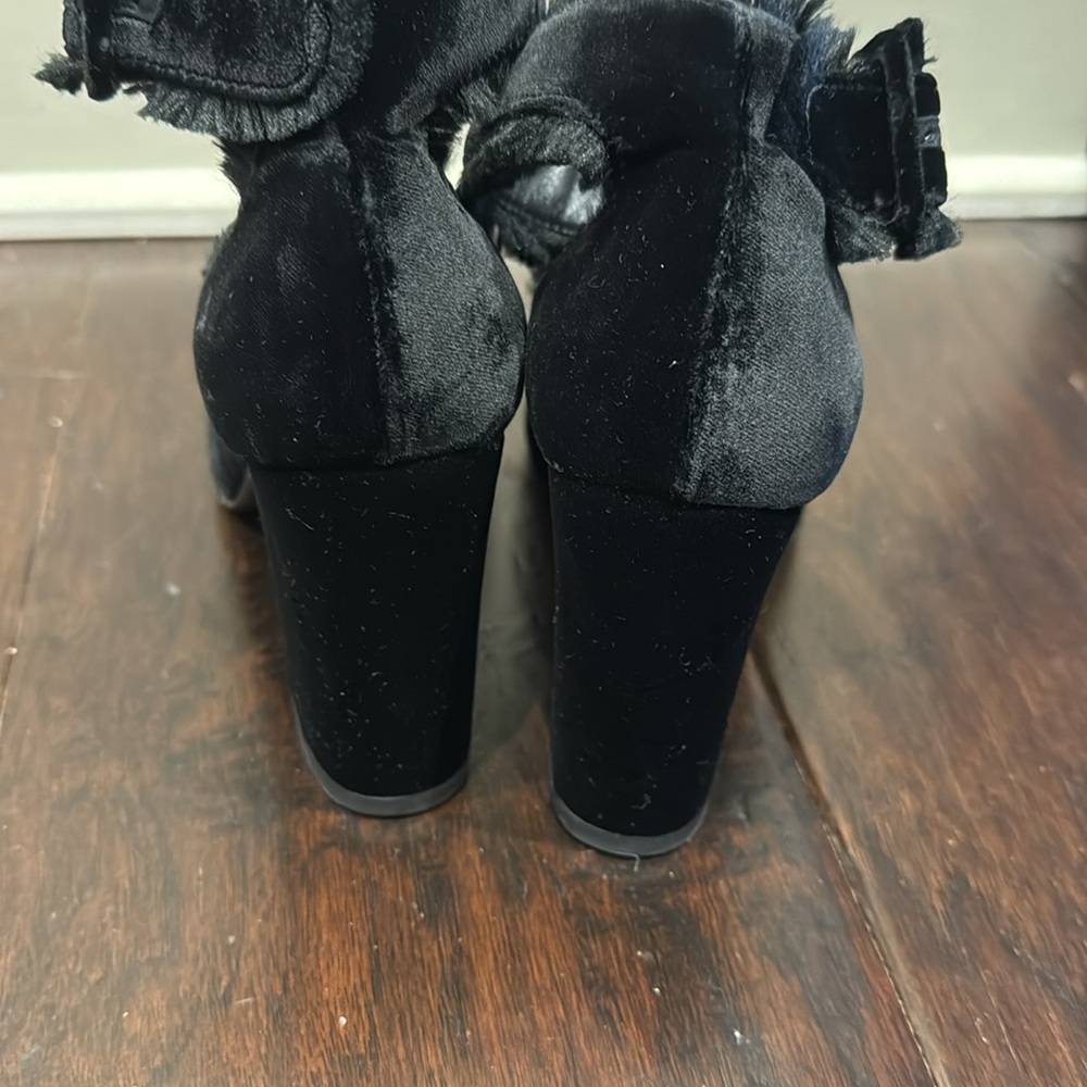 Worn Once. Stuart Weitzman Fringe Clarissa Black … - image 6